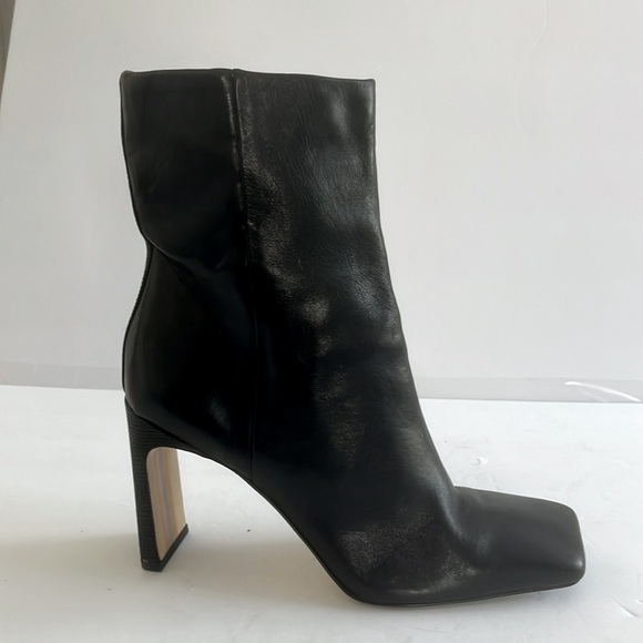 SAM EDELMAN $170 Women’s ANIKA Square Toe Leather Ankle Bootie Shoes Size 9 - Picture 5 of 8